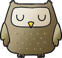 cartoon owl character vector