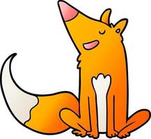 cartoon fox character vector