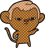 cartoon monkey character vector