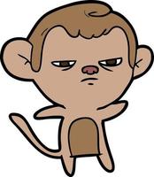 cartoon monkey character vector