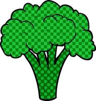 cartoon brocoli icon vector