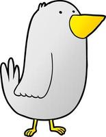 cartoon bird character vector