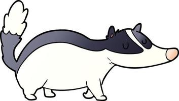 cartoon badger character vector