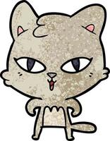 personaje de gato de dibujos animados vector