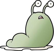 cartoon slug character vector