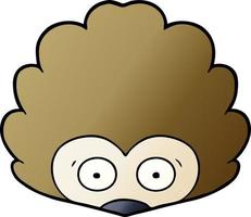 cartoon hedgehog character vector