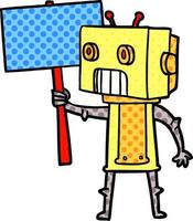 cartoon robot character vector