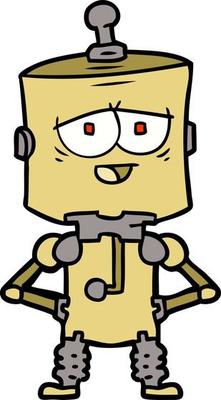 cartoon robot character