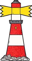 vector cartoon lighthouse