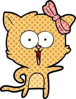 cartoon cat character vector