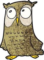 cartoon owl character vector