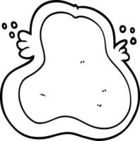 cartoon amoeba line art vector