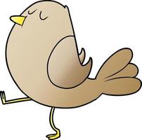 cartoon bird character vector