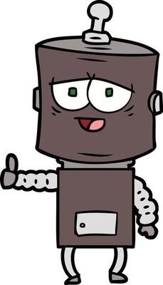 cartoon robot character