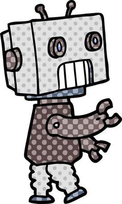 cartoon robot character