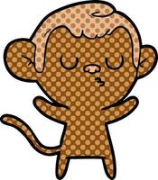 cartoon monkey character vector