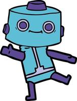 personaje de robot de dibujos animados vector