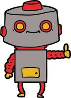 personaje de robot de dibujos animados vector