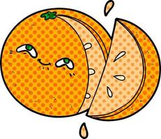 vector cartoon orange