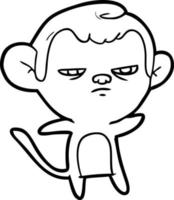 cartoon monkey character vector