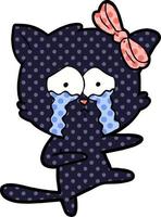 cartoon cat character vector