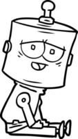 cartoon robot character vector