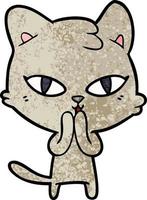 cartoon cat character vector