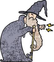 cartoon wizard character vector