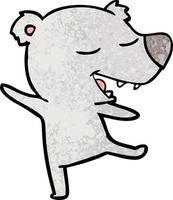 personaje de oso de dibujos animados vector