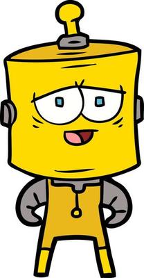 cartoon robot character