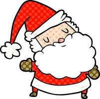 dibujos animados de santa claus vector