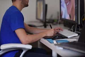 graphic designer at work photo