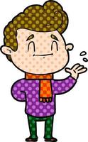 happy cartoon man vector