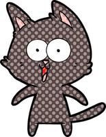 funny cartoon cat vector