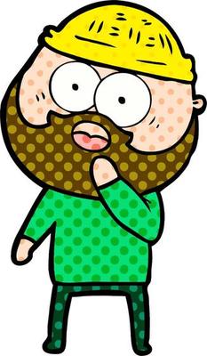 shocked bearded man