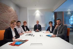 grupo de personas de negocios en reunión foto