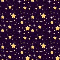 Seamless pattern with plump stars in cartoon style for kids photo