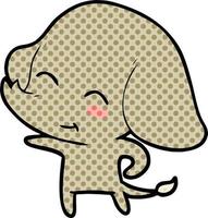 elefante de dibujos animados lindo vector