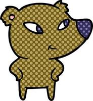 cute cartoon bear vector