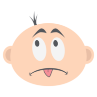 baby boy head emoticon face expression collection png