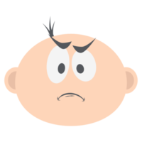 bambino ragazzo testa emoticon viso espressione collezione png