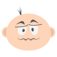 bambino ragazzo testa emoticon viso espressione collezione png