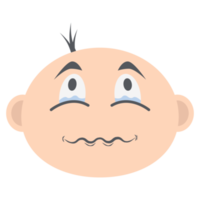 bebis pojke huvud uttryckssymbol ansikte uttryck samling png