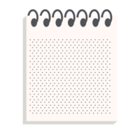 conjunto de coleção de variação de textura de papel pontilhado de caderno em branco png