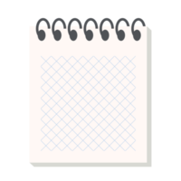 conjunto de coleção de variação de textura de papel de linha isométrica de caderno em branco png