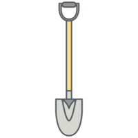 colección de conjunto de iconos de herramientas de construcción de pala png
