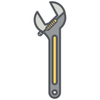 collection de jeu d'icônes d'outils de construction de clé png