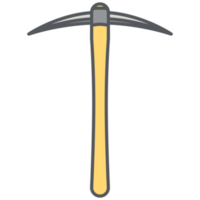 pickaxe construction tools icon set collection png