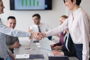 business womans handshake photo