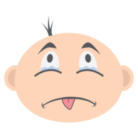 baby boy head emoticon face expression collection png